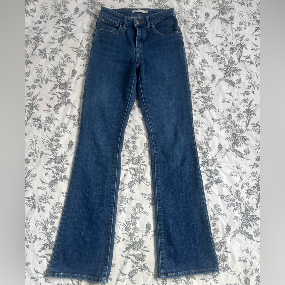 Levi's 725 High Rise Boot Cut Jeans - Blue